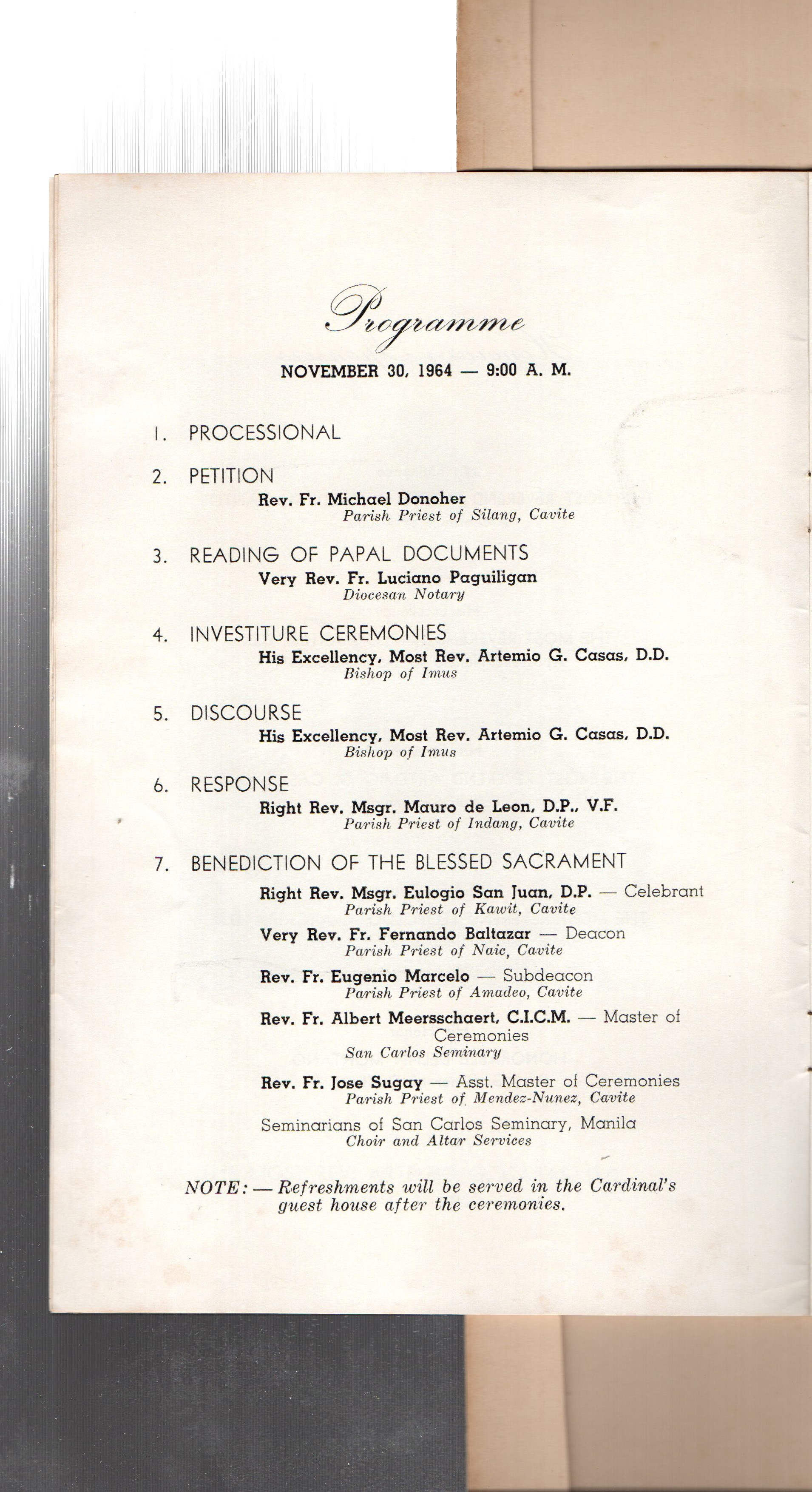 Monsinogri Investiture - Programme (4)